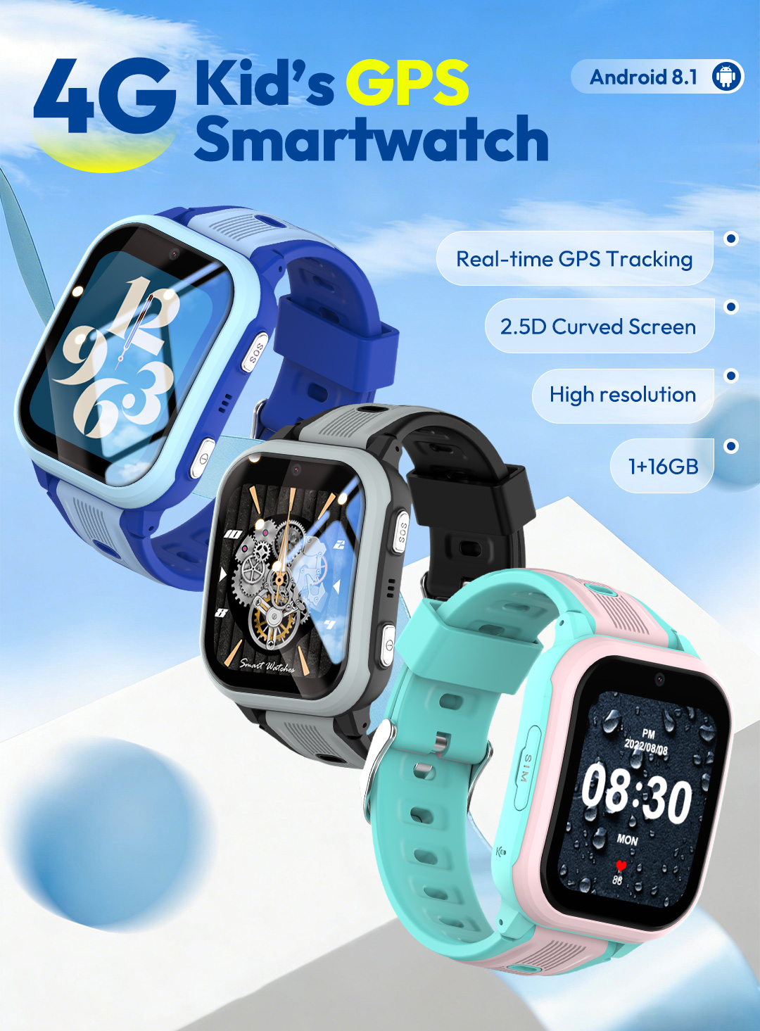 Wonlex 4G Kids Smart Watch KT4 - огляд і ціна Kids Smartwatch Gps