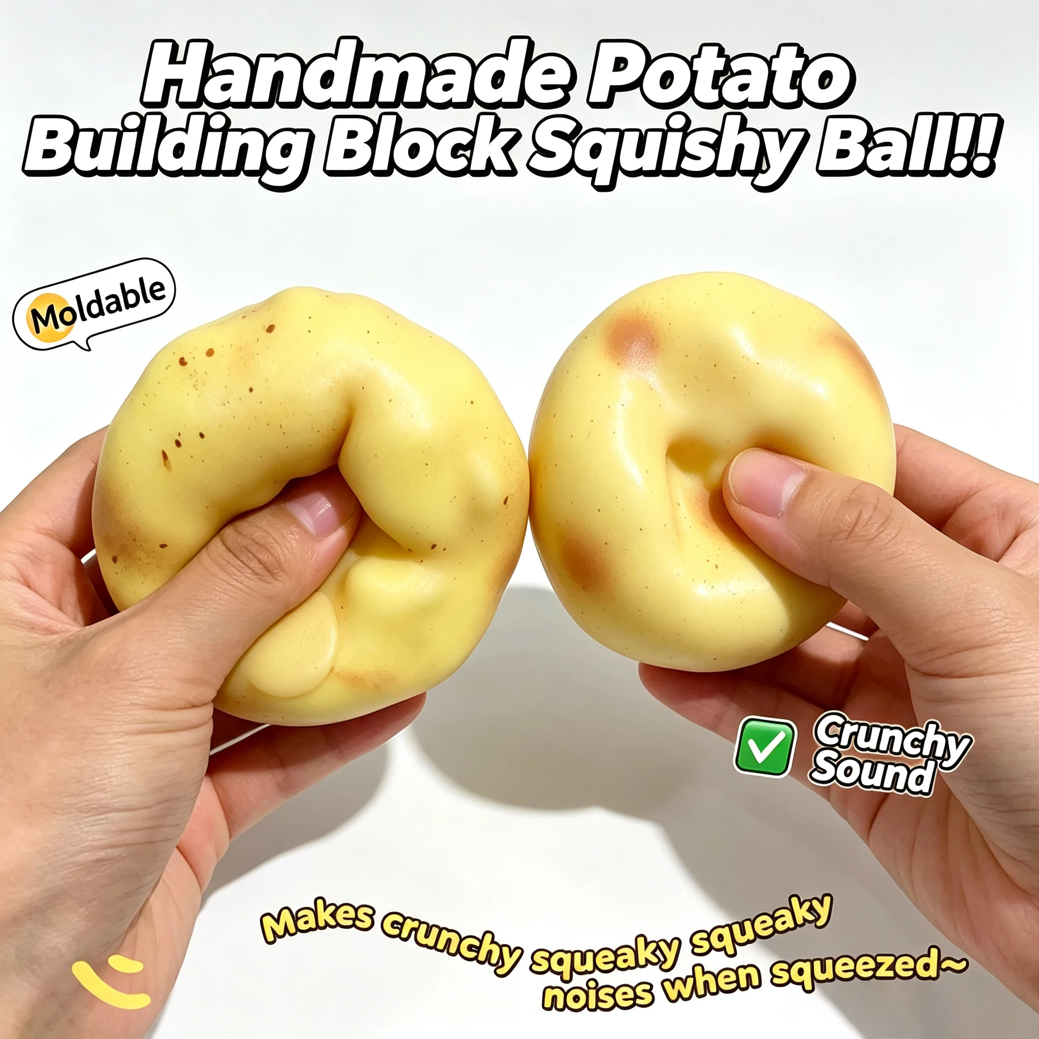 Crunchy Potato Squishy Stress  - огляд і ціна Kids' Toys