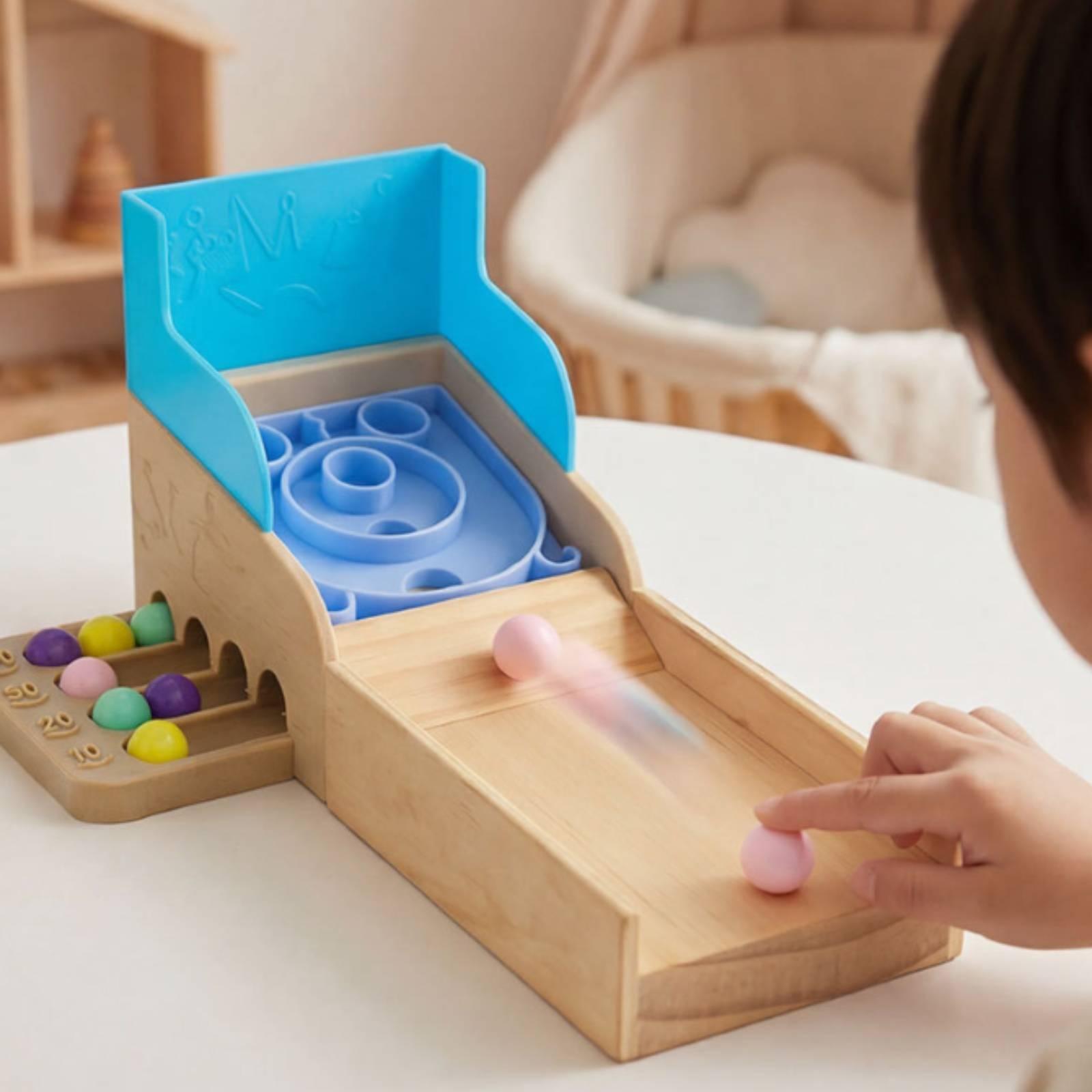 Wooden Marble Toy with Sloped  - огляд і ціна Marble Run Set