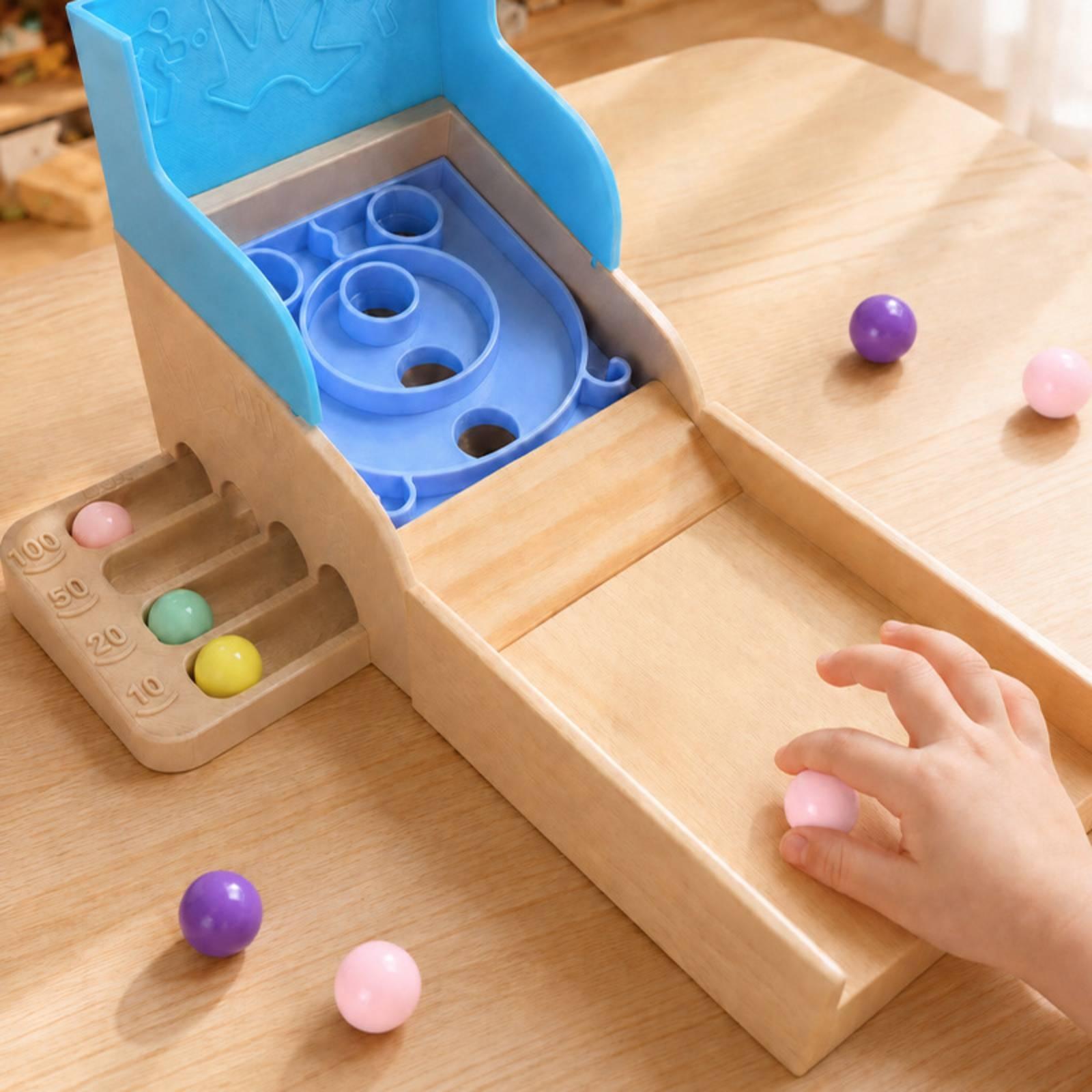 Wooden Marble Toy with Sloped  - огляд і ціна Marble Run Set