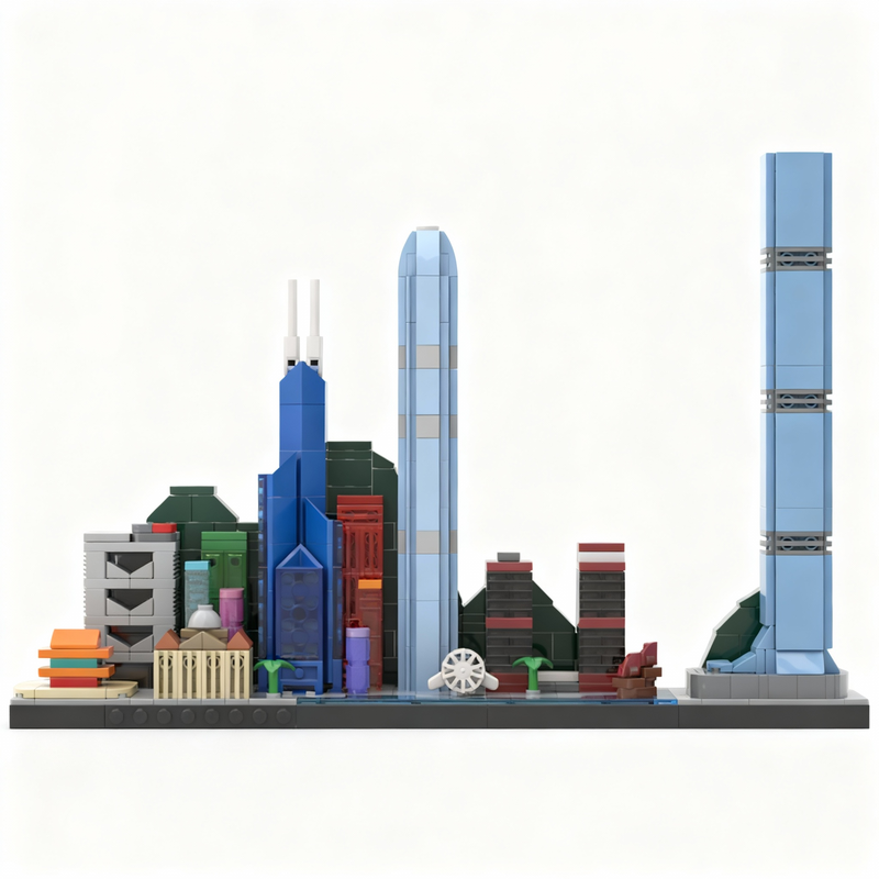 667pcs MOC Hong Kong Skyline M - огляд і ціна Kids Toys Hong Kong