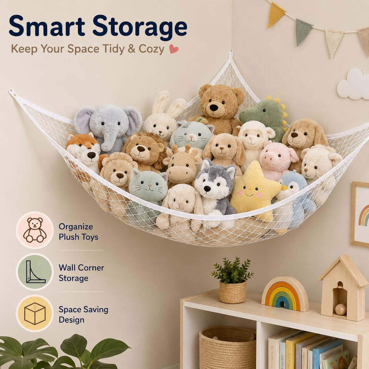 Mesh Toy Storage Hammock Hangi - огляд і ціна Kids' Toys