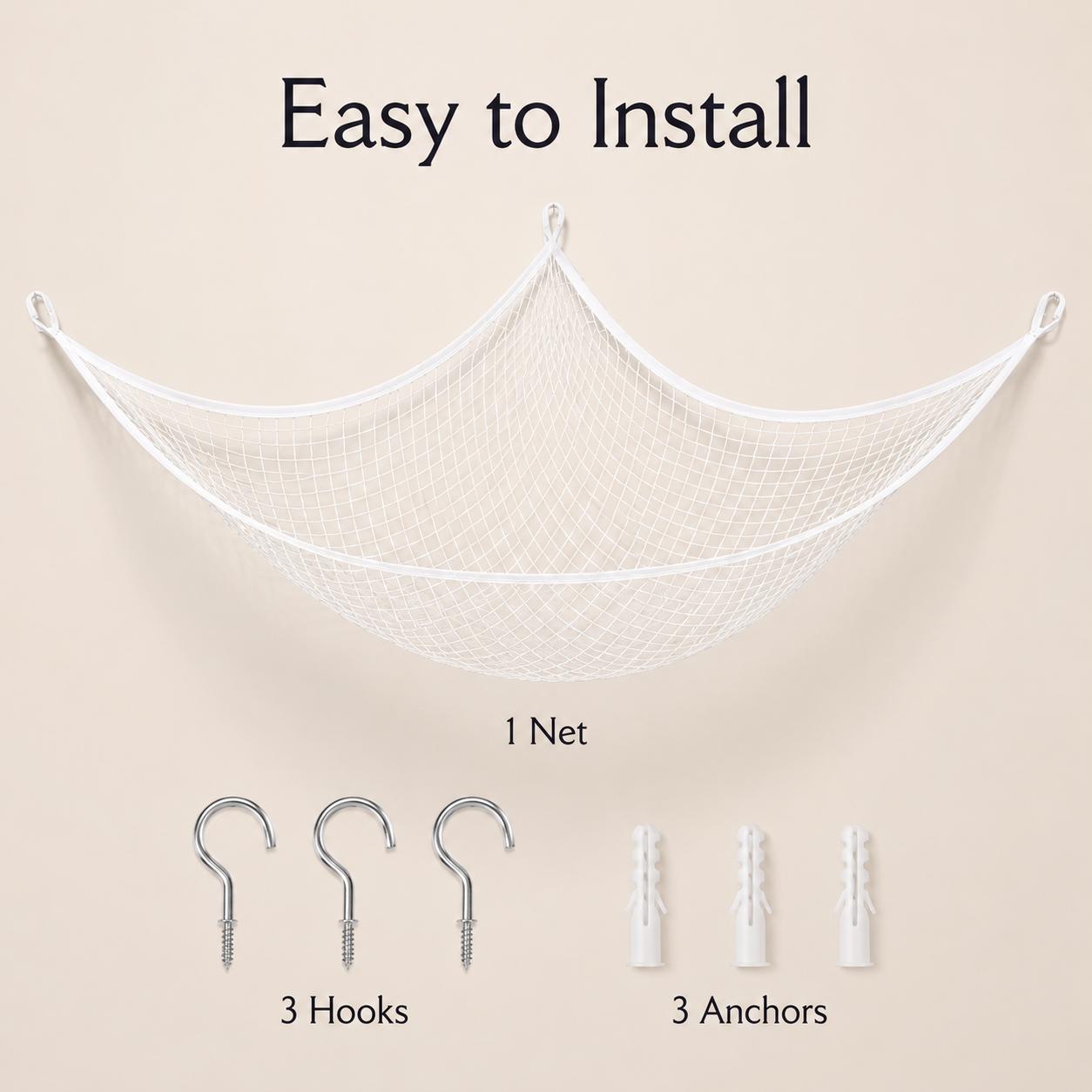 Mesh Toy Storage Hammock Hangi - огляд і ціна Kids' Toys