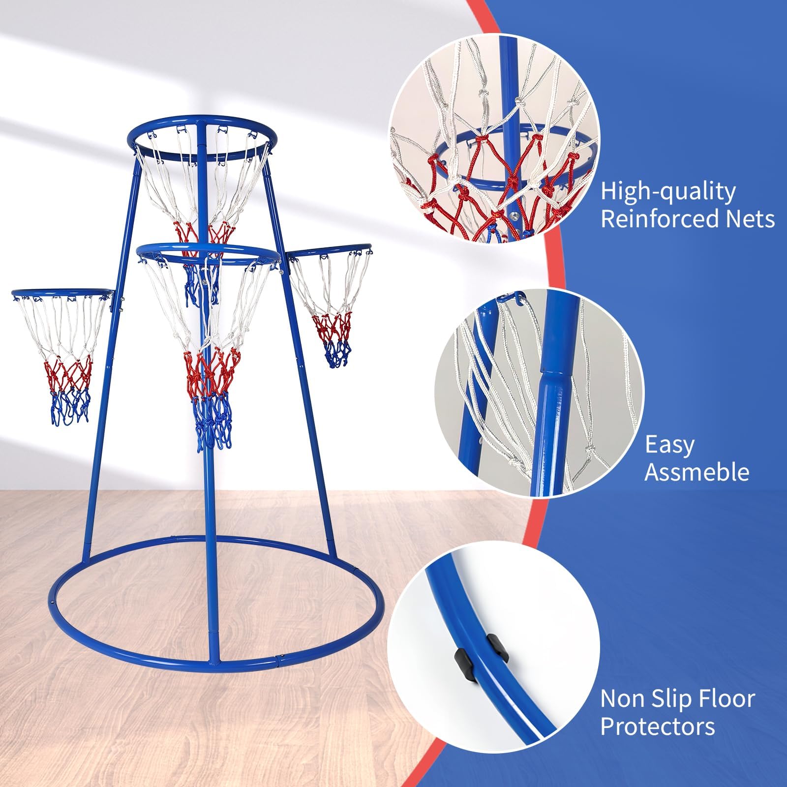 4 Hoop Toddler Basketball Set  - огляд і ціна Basketball Hoop Kids Indoor